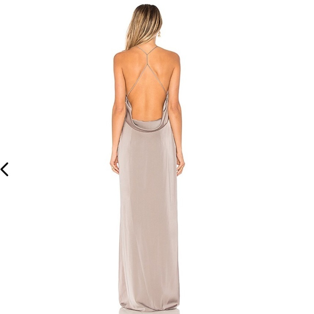 Lovers + Friends  Sheyla Gown Maxi Dress in Gray XS